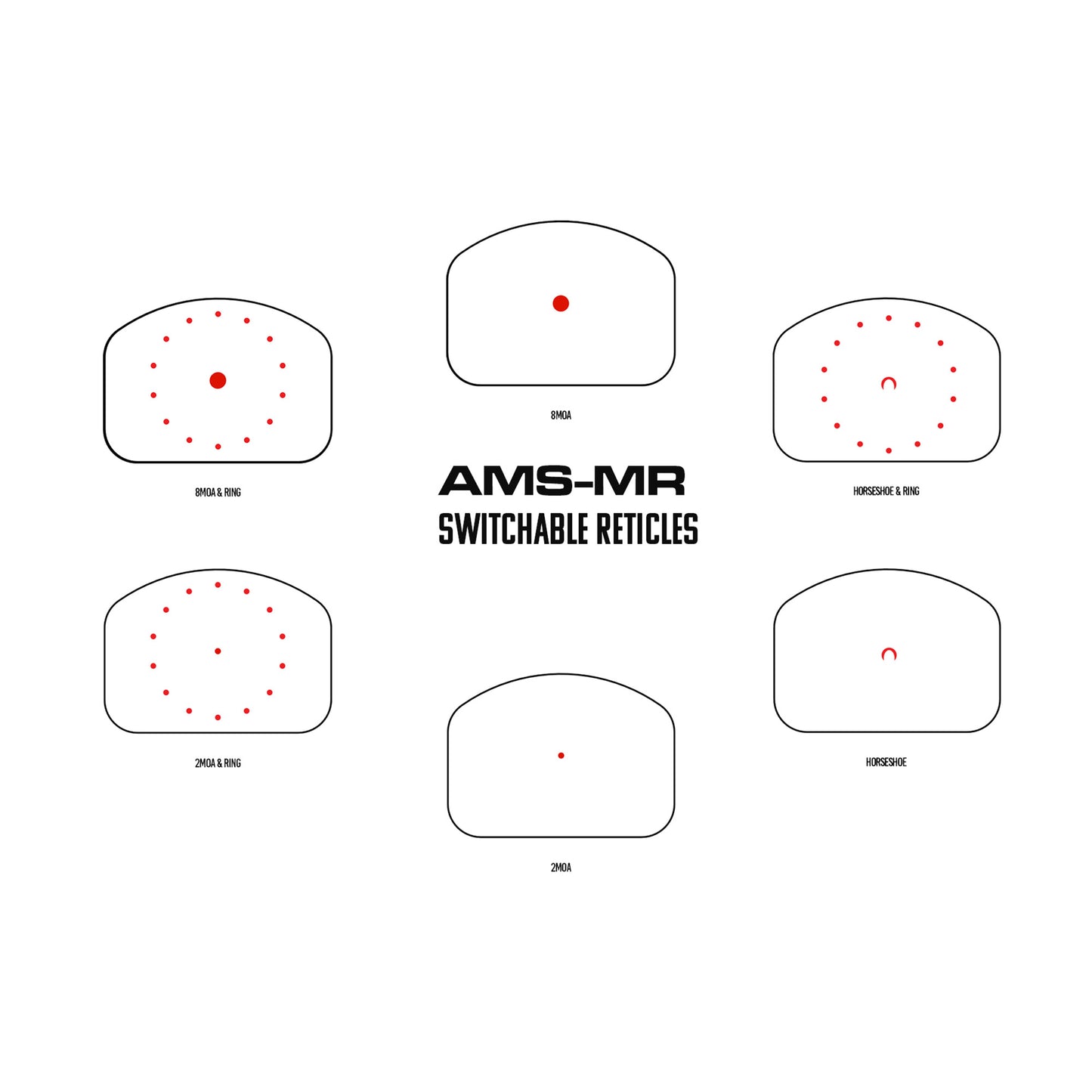 Shield Sights, Advanced Mini Sight, Multi Reticle, Red Dot Sight